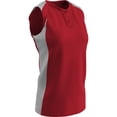 thumbnail image 1 of Champro Girls' Diamond Fastpitch Jersey SCARLET | WHITE MD, 1 of 2