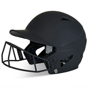 Champro HX Rise Matte Junior Fastpitch/Softball Batting Helmet W/ Facemask Black