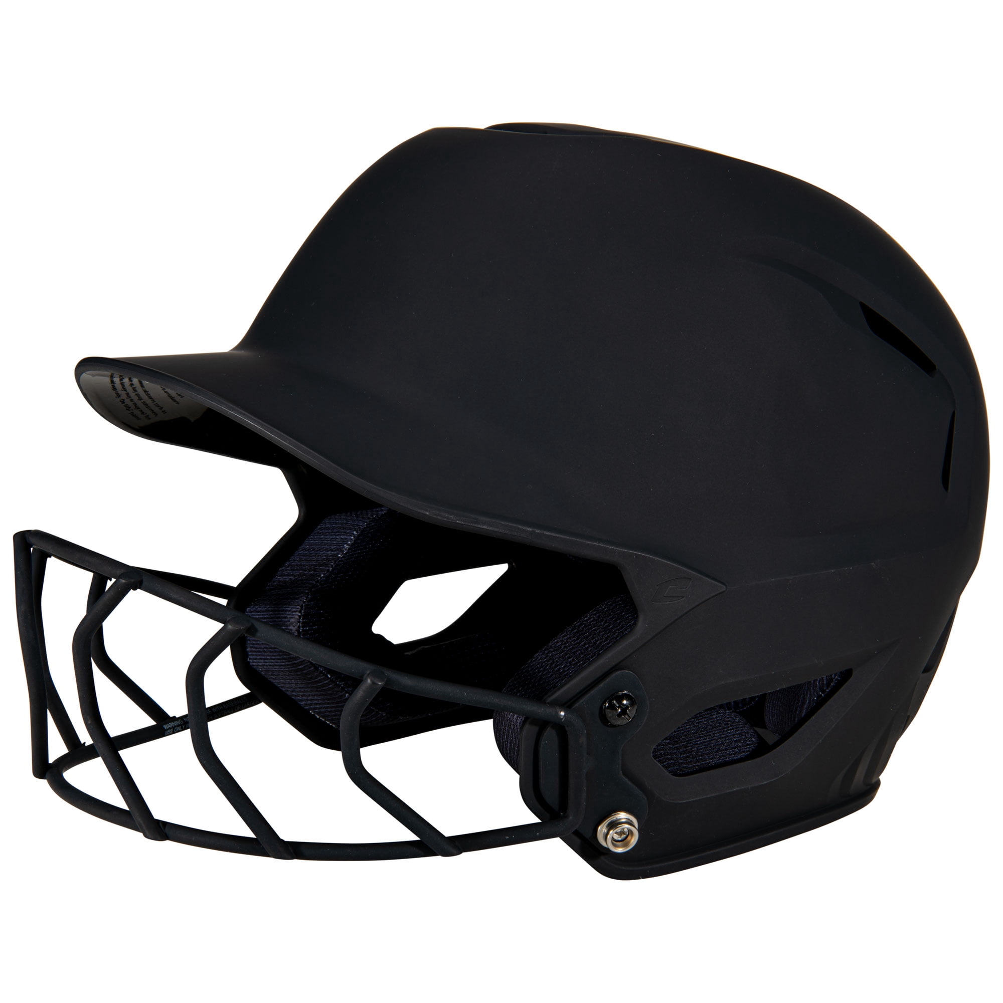 Champro HXE Fastpitch Softball Matte Batting Helmet, Large, Black