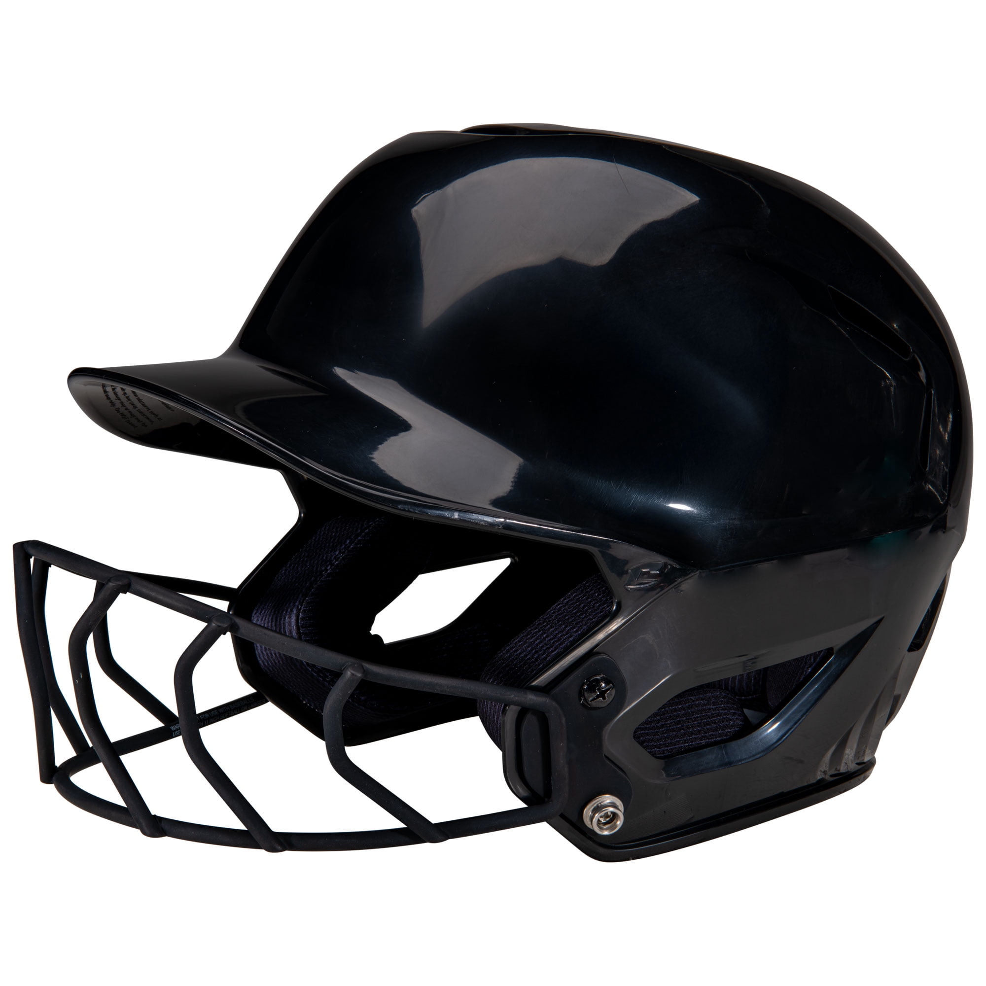 Champro HXE Fastpitch Softball Uncoated Batting Helmet, Large, Black