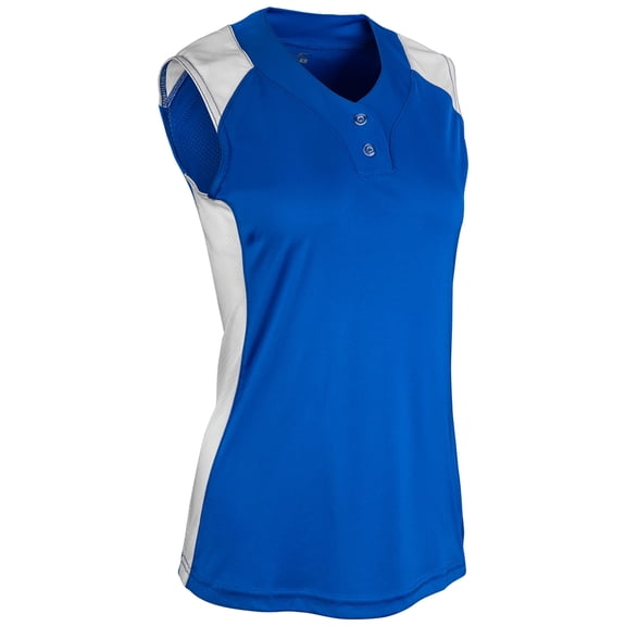 Champro Infinite 2-Button Sleeveless Softball Jersey Women's Royal