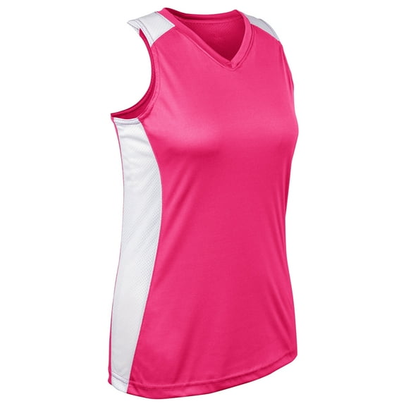 Champro Infinite V-Neck Racerback Softball Jersey Girls' Pink