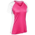 thumbnail image 1 of Champro Infinite V-Neck Short Sleeve Softball Jersey Girls' Pink, 1 of 2
