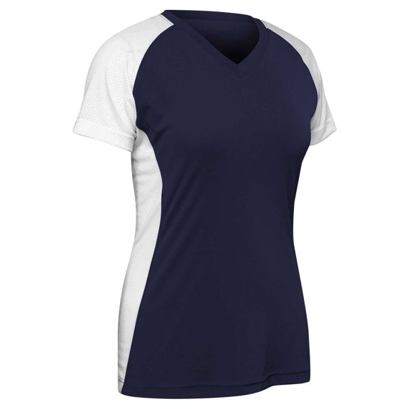 Champro Infinite V-Neck Short Sleeve Softball Jersey Women's Navy