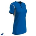 thumbnail image 1 of Champro BS28 Girls/Ladies Legacy 2-Button Softball Jersey - Royal White, 1 of 1