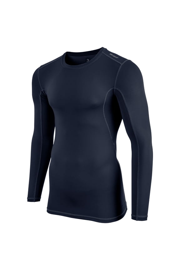 Lightning Long Sleeve Compression Shirt Navy