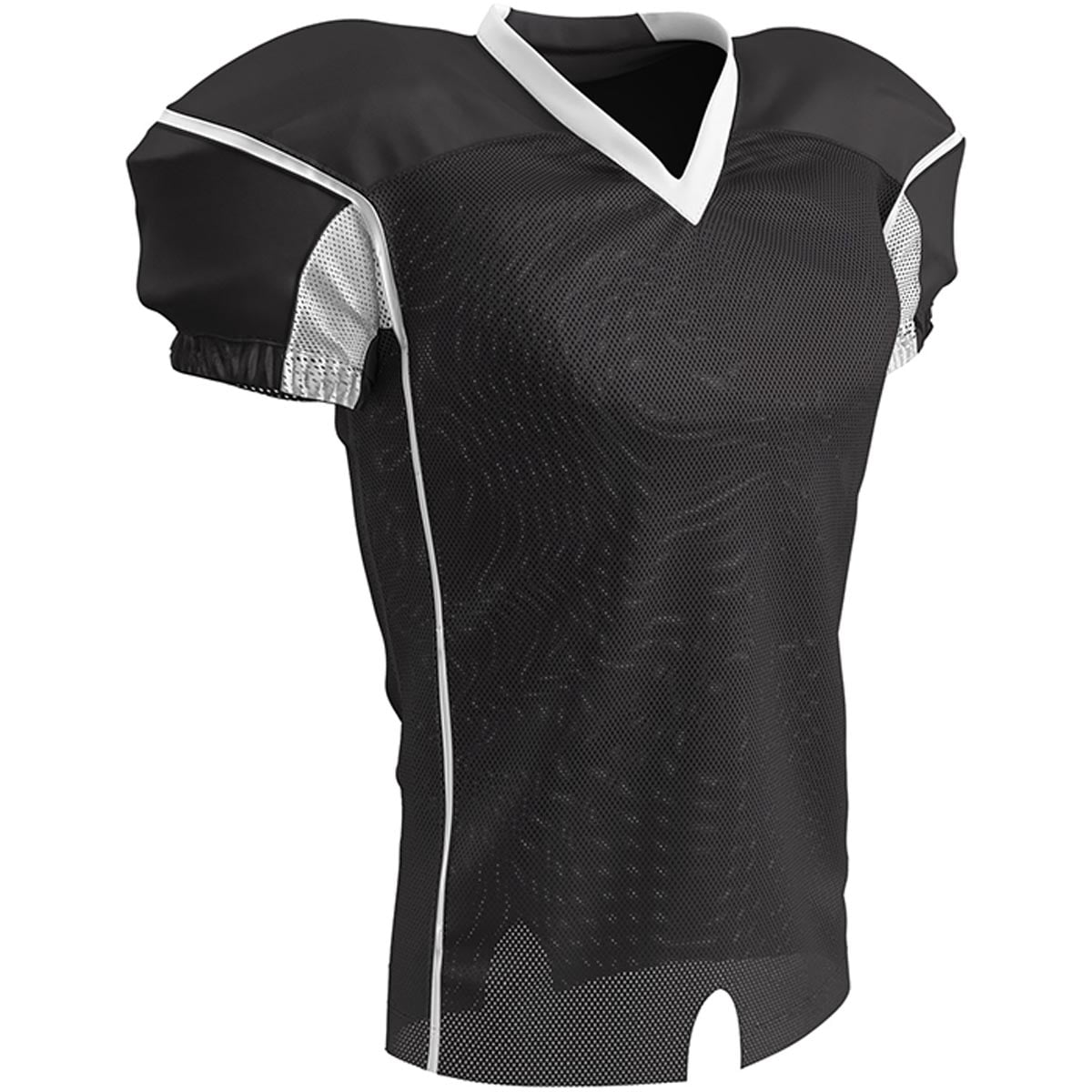 Champro Marker Stretch Polyester Dazzle Football Jersey Black White