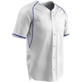 thumbnail image 1 of Champro Men's Cycle Baseball Jersey White/Royal Small, 1 of 1