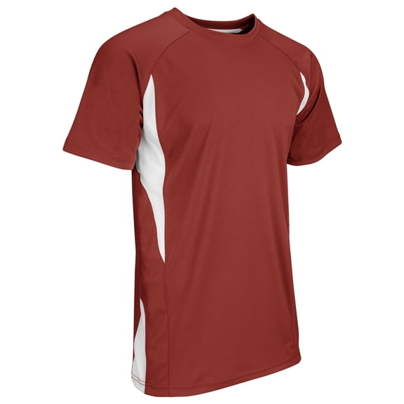 Champro Men's Dri-Gear Top Spin Baseball Jersey Cardinal/White L