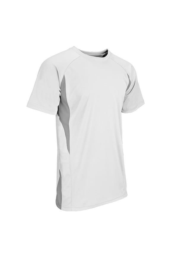 Men's Dri-Gear Top Spin Baseball Jersey White/Grey S