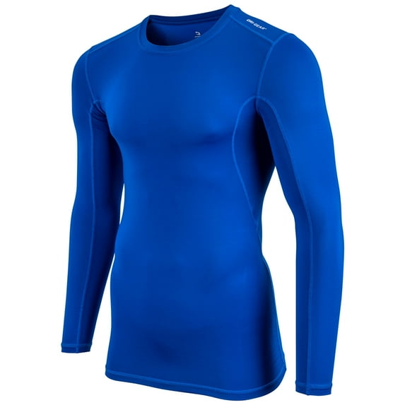Champro Men's Long Sleeve Compression Shirt Royal Medium