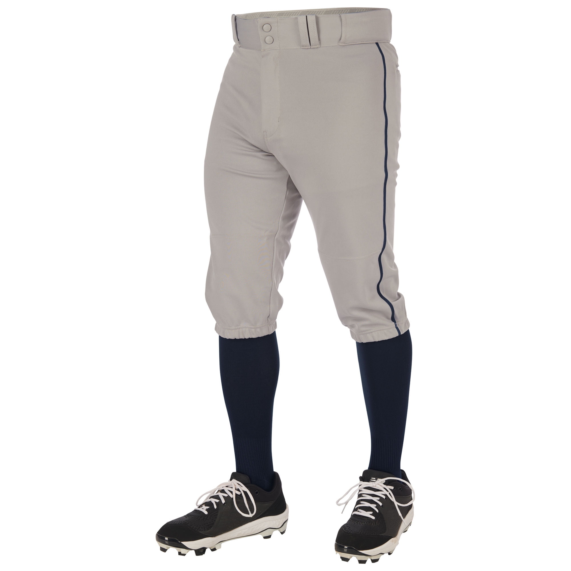 CHAMPRO Triple Crown 2.0 Baseball Knickers with Braid, Adult X-Large, White, Navy CHAMPRO Triple Crown 2.0 Baseball Knickers with Braid, Adult X-Large, White, Navy