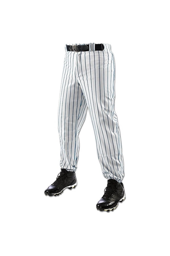 Triple Crown Closer Pinstripe Baseball Pant White/Navy Medium
