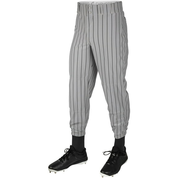 CLOSER pin stripe baseball pant - GREY, BLACK PIN - L