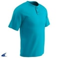 thumbnail image 1 of Champro Mens Dri-Gear Turn Two 2-Button Baseball Jersey Light Blue 2Xl, 1 of 1