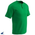 thumbnail image 1 of Champro Mens Dri-Gear Turn Two 2-Button Baseball Jersey Light Green Xl, 1 of 1
