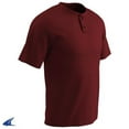 thumbnail image 1 of Champro Mens Dri-Gear Turn Two 2-Button Baseball Jersey Maroon 3Xl, 1 of 1