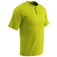 thumbnail image 1 of Champro Mens Dri-Gear Turn Two 2-Button Baseball Jersey Yellow L, 1 of 1