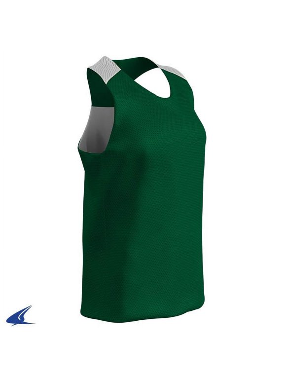 Middie Reversible Lacrosse Pinnie Women's Forest Green and White