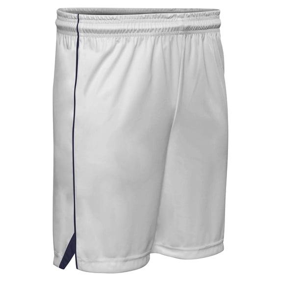 Champro Prime Basketball Short Women's White w/ Navy Trim