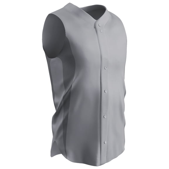 RELIEVER Sleeveless Baseball Jersey - GREY BODY - L