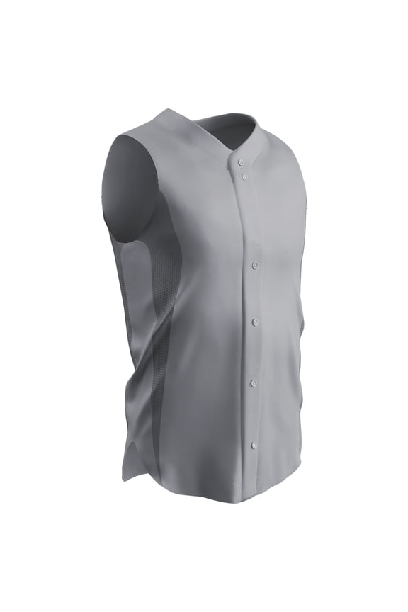 RELIEVER Sleeveless Baseball Jersey - GREY BODY - L