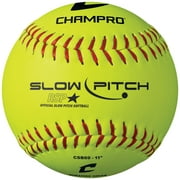 Champro Sports 11" Slowpitch Practice Softballs, 12 Pack
