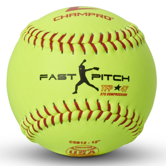 Champro Sports ASA 12" Tournament Fast Pitch Softball, 12 per Set
