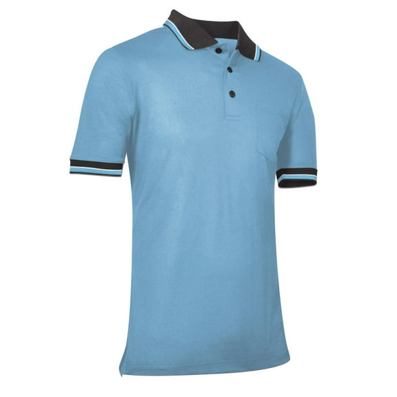 Champro Sports Baseball/Softball Umpire Polo Shirt, Small, Light Blue