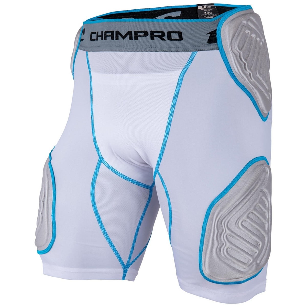 Champro Bull Rush Adult 5-Pad Girdle 2XL White/Grey