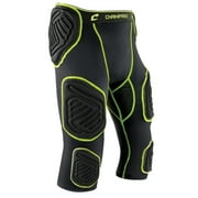 Champro Sports Bull Rush 7-Pad Integrated Football Girdle, Compression Fit