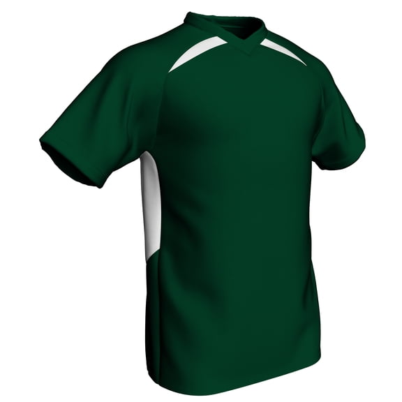 Champro Sports Check Baseball/Softball Jersey, Men's Medium, Forest Green with White Highlights