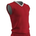 thumbnail image 1 of Champro Sports Clutch Reversible Basketball Jersey, Adult 2X-Large, Scarlet and White, 1 of 2