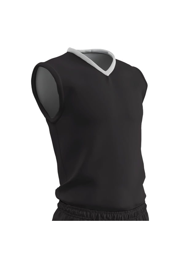 Sports Clutch Reversible Basketball Jersey, Adult X-Large, Black and White