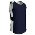 thumbnail image 1 of Champro Sports Crossover Reversible Basketball Jersey, Youth Medium, Navy and White, 1 of 1