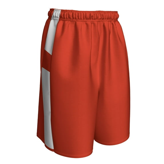 Champro Sports Crossover Reversible Basketball Shorts, Men's X-Large, Orange and White