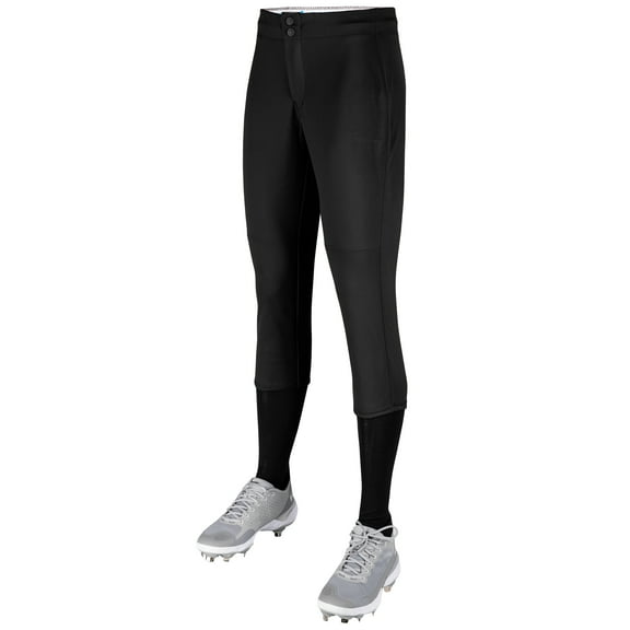Champro Sports Fireball Low-Rise Fastpitch Softball Pants, Girls' X-Small, Black