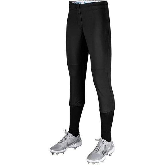 Champro Sports Fireball Womens Fastpitch Softball Knickers W/ Reinforced Double-Ply Knee Black, Large