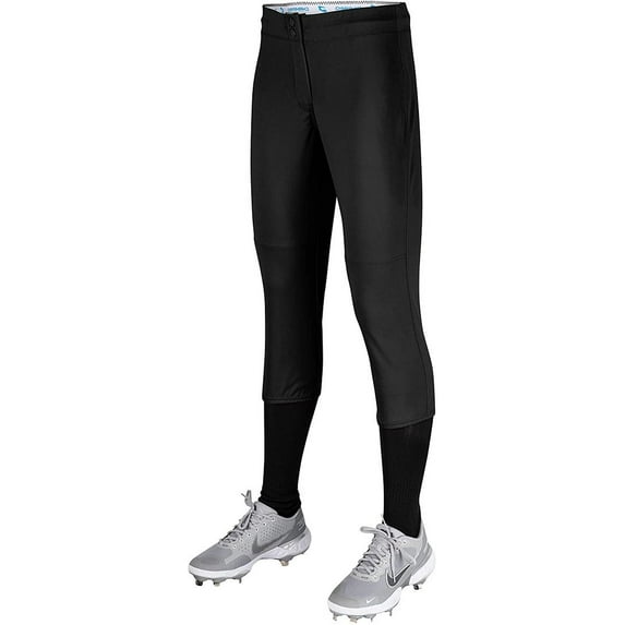 Champro Sports Fireball Womens Fastpitch Softball Knickers W/ Reinforced Double-Ply Knee Black, Medium