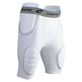 thumbnail image 1 of Champro Sports Formation 5-Pad Integrated Football Girdle, Adult Large, White, Grey Trim, 1 of 1