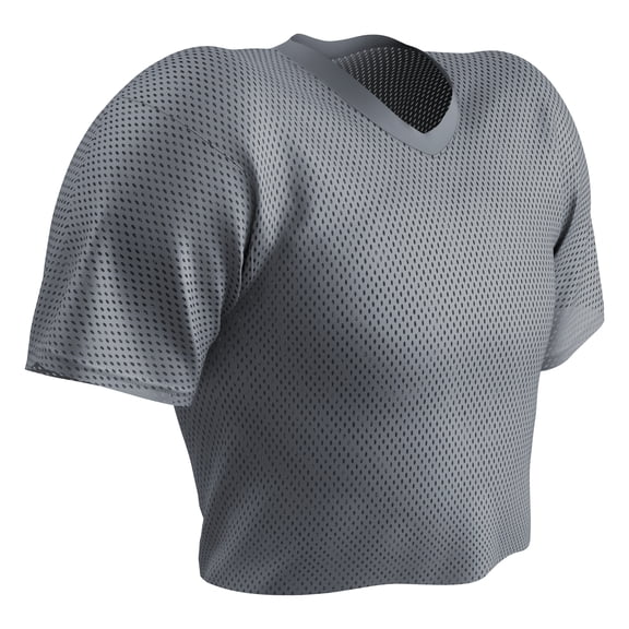 Champro Sports Gridiron Porthole Mesh Football Practice Jersey, Adult X-Large, Silver