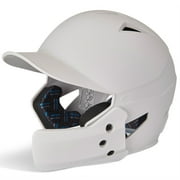 Champro Sports HX Gamer Plus Baseball Batting Helmet Universal Jaw Guard Senior White