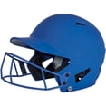 thumbnail image 1 of Champro Sports HX Rise Matte Senior Fastpitch/Softball Batting Helmet W/ Facemask Royal, 1 of 7