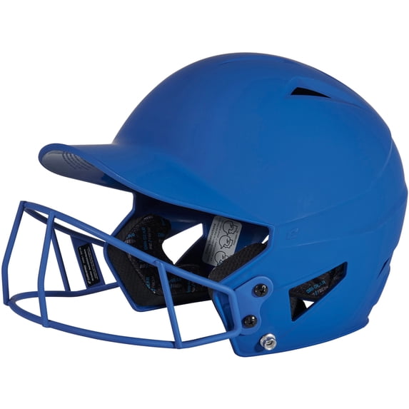 Champro Sports HX Rise Matte Senior Fastpitch/Softball Batting Helmet W/ Facemask Royal