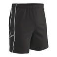 thumbnail image 1 of Champro Sports Header Soccer Shorts, Adult Large, Black, White Trim, 1 of 2