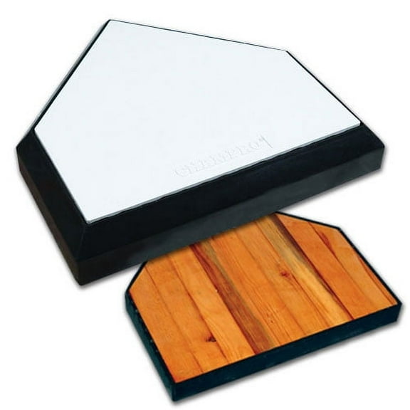 Champro Sports In-Ground Home Plate, Solid Wood Bottom