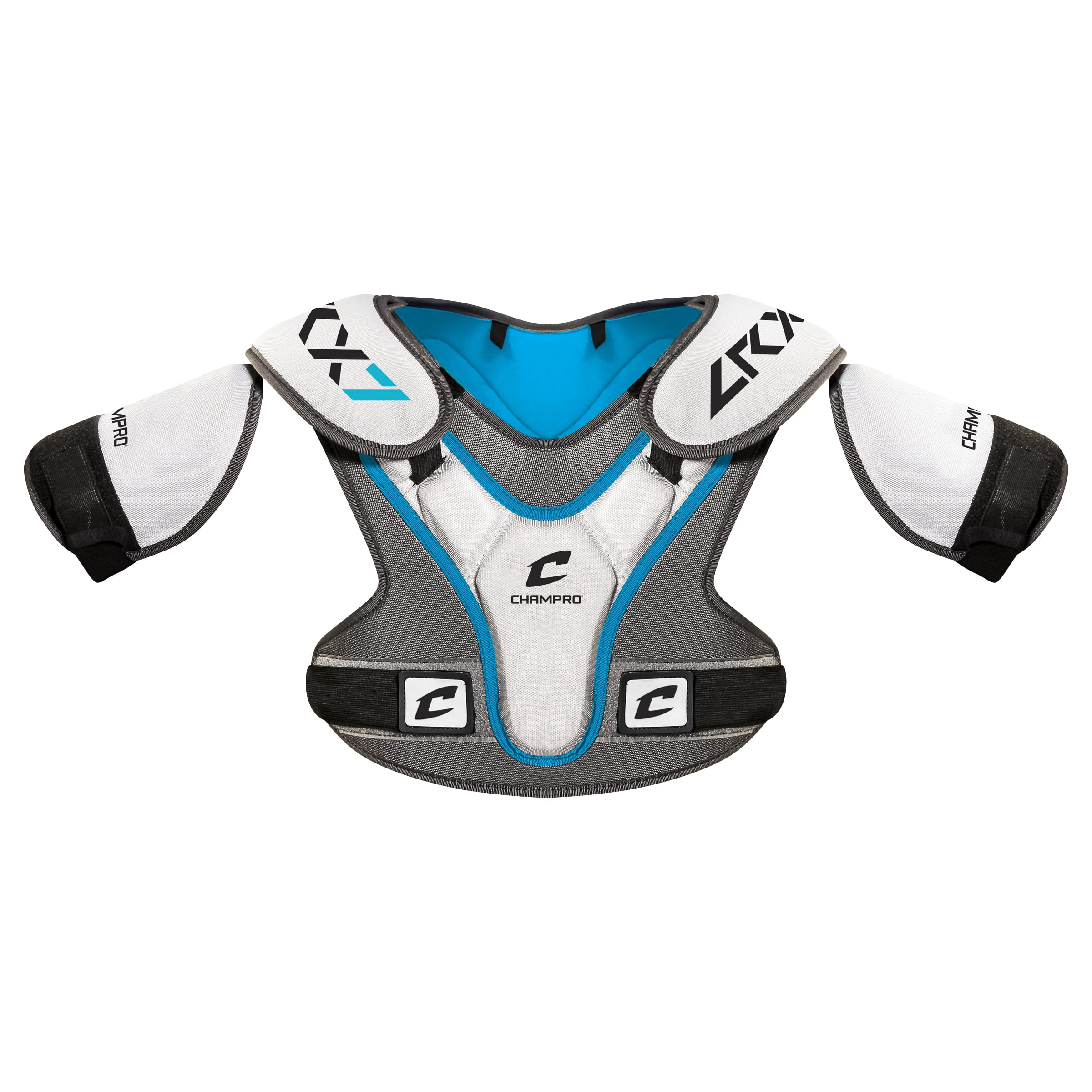 Champro Sports LRX7 Lacrosse Shoulder Pad Grey Small