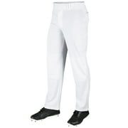 Champro Sports MVP Open Bottom Relaxed Fit Baseball Pants, Adult Medium, White