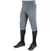 Champro Sports Men's Triple Crown Knicker Baseball Pant Charcoal L
