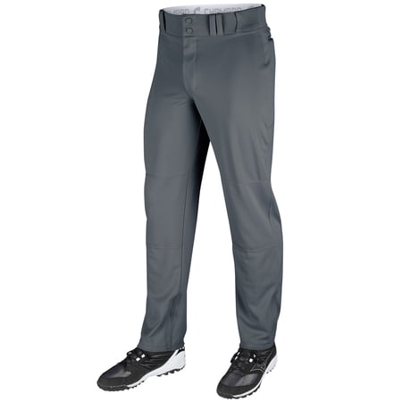 Champro Sports Men's Triple Crown Open Bottom Baseball Pants Charcoal L